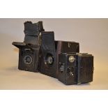 Ensign Reflex Cameras, including; Special Reflex with Ensign Anastigmat 4.75'' f/4.5 lens, Reflex