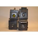 Reflex Cameras, including; unmarked camera with Dallmeyer telephoto lens serial No 105398, Popular