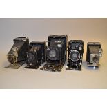 Folding Plate Cameras, various makers and models