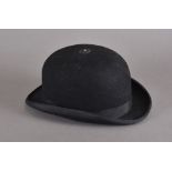 A table lamp in the form of a bowler hat, 30.5 cm long