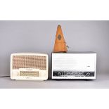 A 1960s cream valve radio by Radio Rentals, two wavebands LW and MW, recently tested and working.