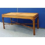 A Georgian style tray-top mahogany coffee table, 106 cm wide x 43 cm deep x 49 cm high