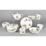 A quantity of Royal Worcester Evesham china, including tureens and covers, casserole dishes and