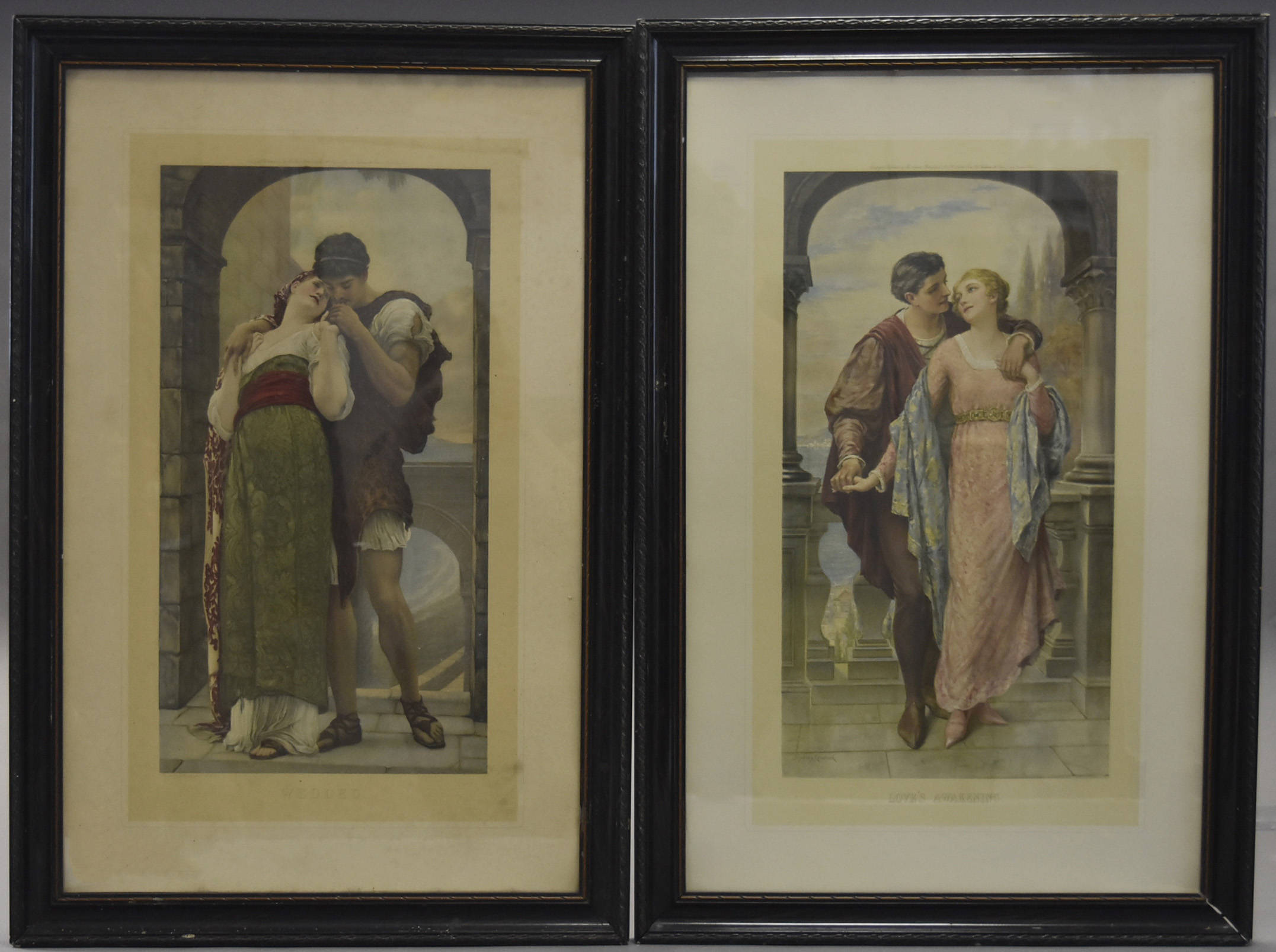 Early 20th Century pair of coloured lithographs after Frederick Lord Leighton (1830-1896) and Sydney