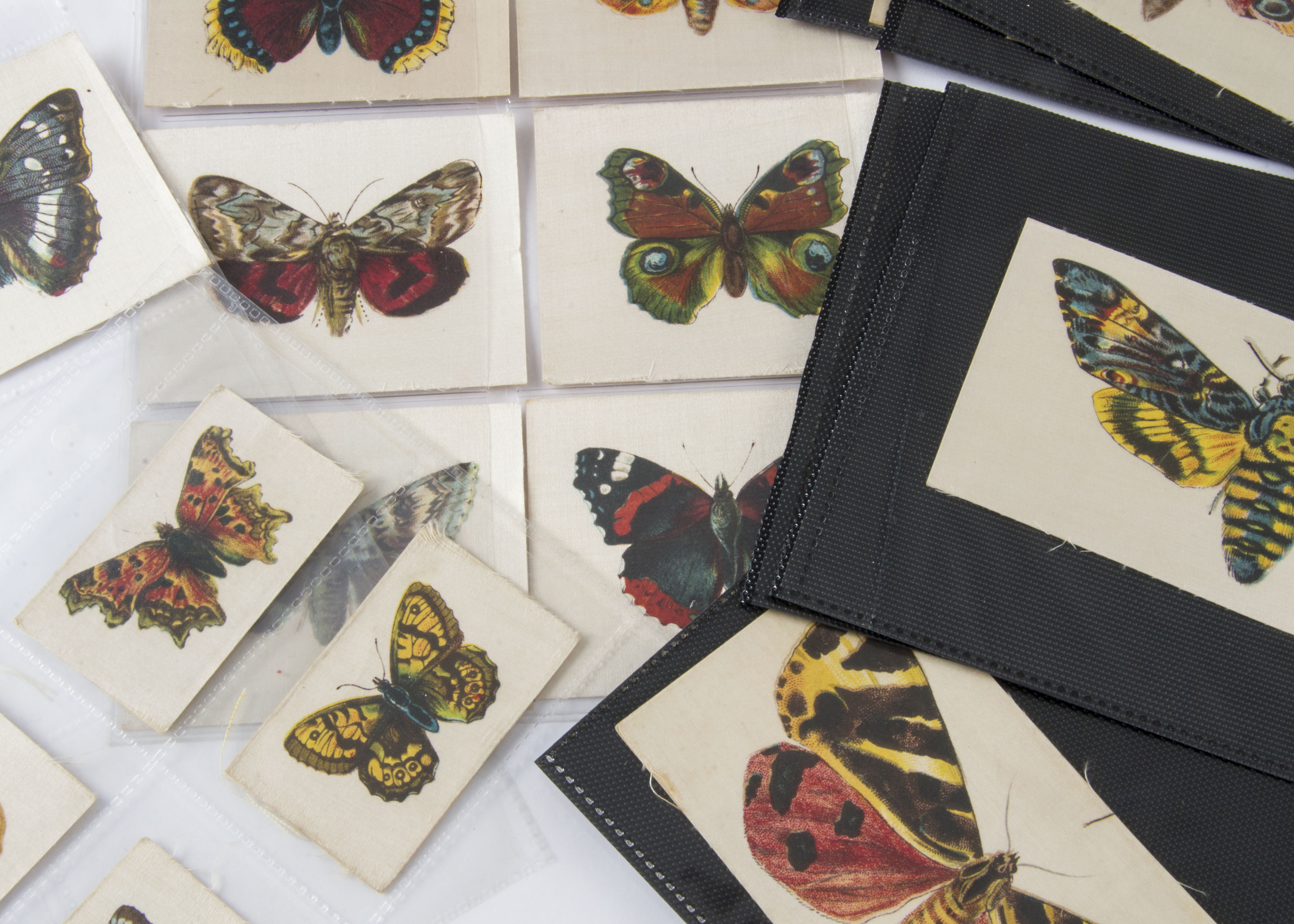 Cigarette Silks, Butterflies, Leas part sets, Butterflies & Moths (M4), (X7) and (P12)(