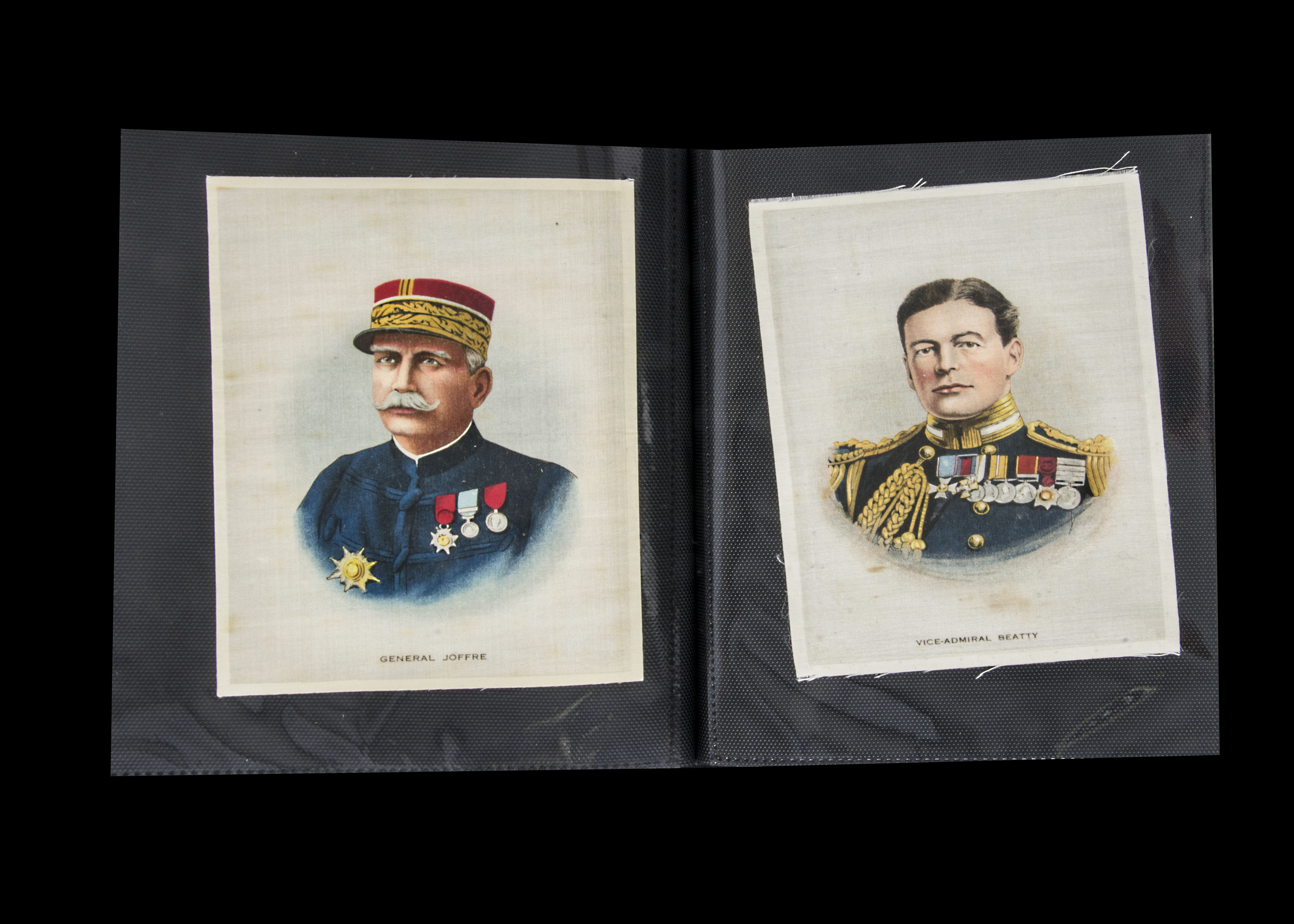 Cigarette Silks, Great War Leaders & Celebrities, Phillips larger silks (mixed Anon & BDV) to