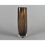 Geoffrey Baxter for Whitefriars, a Textured glass range 'Cucumber' vase pattern 9679 in Cinnamon,