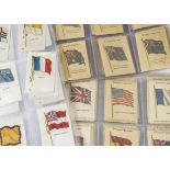 Cigarette Silks, Flags, a collection to include complete sets, Wix Kensita British Empire Flags (two