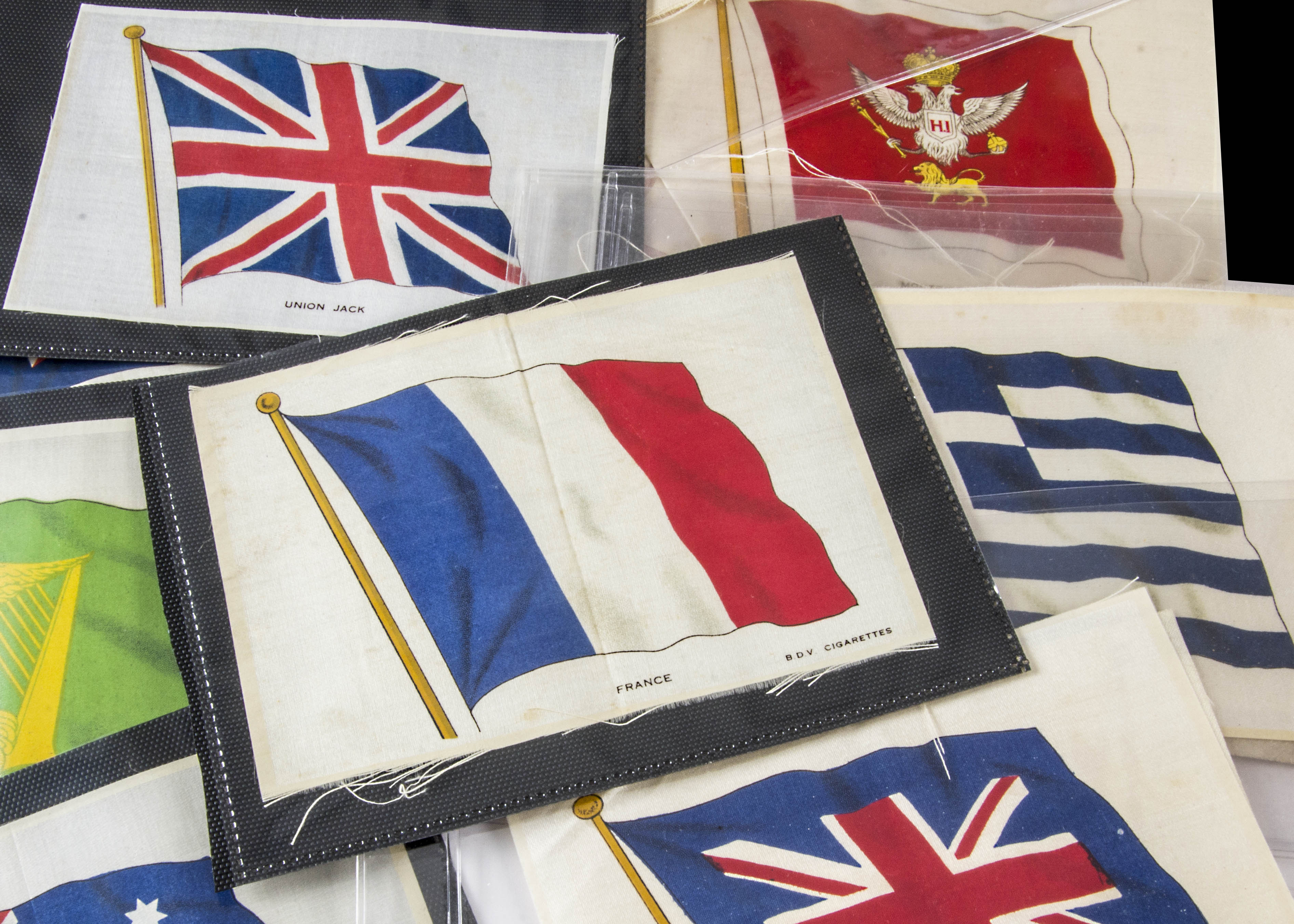 Cigarette Silks, Flags, Phillips Flags, BDV and Anon (larger sizes) National Flags, (66 in total,