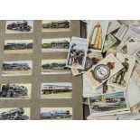 Cigarette Cards, Mixture, an original hardback slide in album containing various sets together