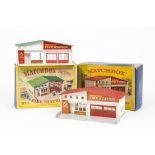 Matchbox Lesney MF-1a Fire Station, white with red roof, red doors, grey base, in original box,