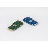 Tri-ang Minix 00 Gauge loose RC 15 Vauxhall Cresta Estate, two models in dark green and blue, VG (2)