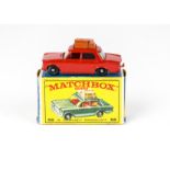 A Matchbox Lesney 1-75 Series 56b Fiat 1500, red body, red/brown luggage, BPW, in original type E
