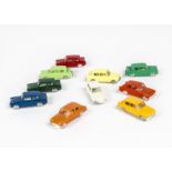 Tri-ang Minix 00 Gauge loose RC 1 Ford Anglia, ten models, all different colours including two