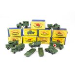 Matchbox Lesney 1-75 Series Military Vehicles, 71 Army Water Truck, 68 Army Wireless Truck, 55