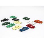 Tri-ang Minix 00 Gauge loose RC 6 Ford Corsair, 12 models seven with tow bars, including black (2,