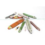 Various makers and scales metal and resin waterline models, large scale, SX 85 Nanny, 170 Freisland,