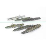 Various metal and resin Waterline 1:1200 or similar Aircraft Carriers, Nash built Clemenceau,