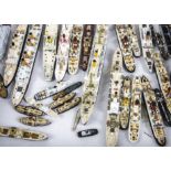 Various makers metal and resin 1:1200 and smaller scale Ocean Liners and Merchant waterline