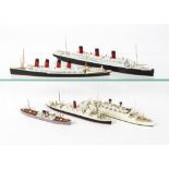 Ocean Liners and Merchant Navy 1:1200 scale metal and resin waterline models, metal, GG