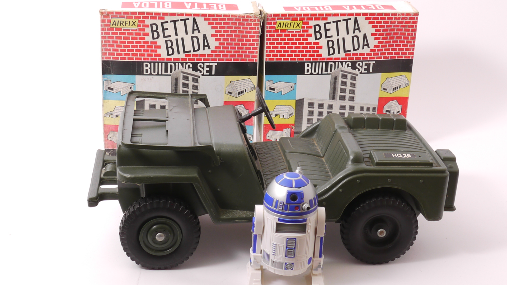 Action Man and Bettabilda, A 1975 Hasbro Action Man Jeep (steering wheel broken), together with