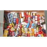 Playworn Post-war Diecast Vehicles, An unboxed collection of 1:64 scale and similar commercial,