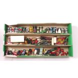 Matchbox Dinky and Others, A collection of small scale post-war playworn/repainted commercial,