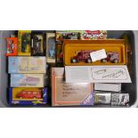 Boxed Diecast Vehicles, A collection of vintage and modern commercial, private and military vehicles