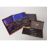 Drawing Instruments, Stanley case, including beam compass and various scales, Thornton case, various