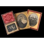 Ambrotypes and Ferrotypes, ambrotypes - cased (5), loose (1); with large quantity of portrait and