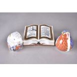 Two Royal Crown Derby paperweights, The Collectors Guild Exclusive Poppy Mouse, together with a