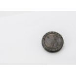 A George III 1797 cartwheel two penny box, the dissected copper coin with screw off cover,