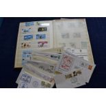 A collection of 20th century stamps and First Day Covers, including a stock book dedicated to