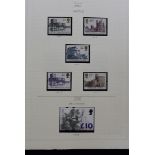 A nice collection of British stamps, some mint high value examples from Elizabeth II and other