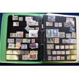 A collection of World stamps and other items, in six folders and albums, varied stamps along with