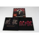 AC/DC LPs, three albums comprising Black Ice (Double), Rock Or Bust (Hologram sleeve - With Book and