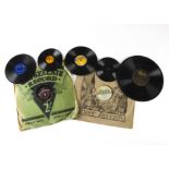 Forty-six miscellaneous records, 10 and 12 inch, some with unusual labels; six Little Wonder,