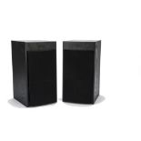 Rega Speakers, Ara Loudspeaker System black bookshelf with cables good condition untested