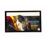 Pink Floyd / More Film Poster, Framed and glazed Belgian Poster for the 1969 film 'More', the