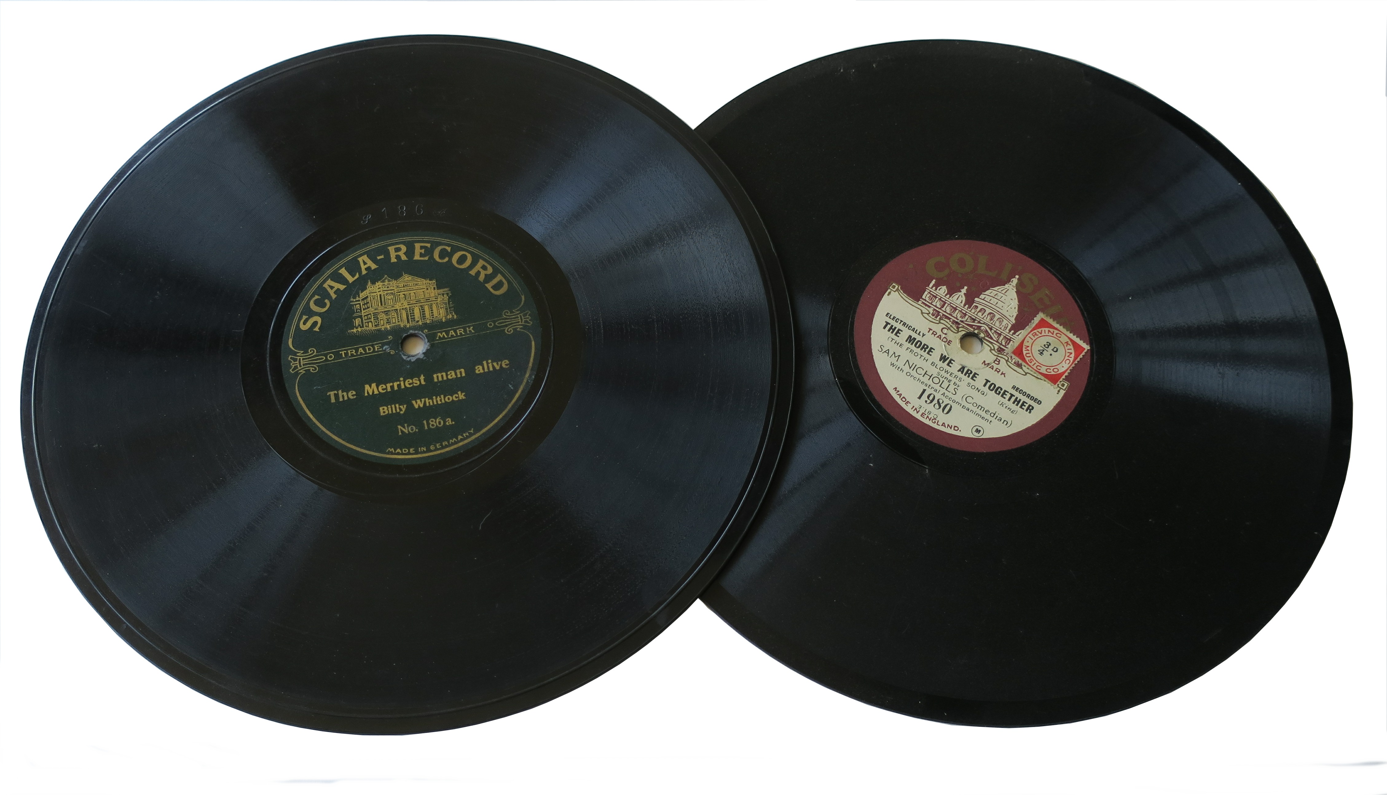Music Hall and similar records, ninety-four, by Billy Whitlock (21), Vera Lynn (19) and