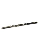 Flute, approx 660mm in length reasonable condition with crack near lip plate sold A/F