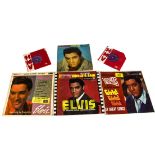 Elvis Presley, approximately forty-five albums and approximately twenty-four 7" singles including