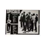 Specials Poster, Later reprint of the poster for the Specials first album released 1979 on Chrysalis