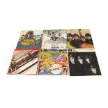 The Beatles LPs, fourteen Albums including Revolver (original Stereo and Mono) Sgt Pepper (