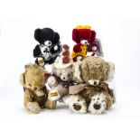 Five Merrythought limited edition Cheeky bears, comprising King of Diamonds, Ace of Clubs, Choc=A-