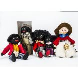 Golliwogs, Merrythought - Golly Fisherman and Millennium Golly, in original boxes; a Canterbury