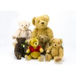 Six Merrythought limited edition Farnell teddy bears, Including a large example —26½in. (67cm.)