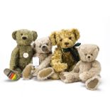 Four Artist teddy bears, A Teddy Bears of Witney Bristol, the lost property bear; a ThreadBears