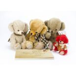 Four Merrythought limited edition Cheeky bears, For Teddy Bears of Witney - Cheeky Aloysius 58 of