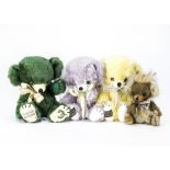 Four Merrythought limited edition Cheeky bears, Ancestor of Cheeky 4 of 6 Artist Proof from 2002